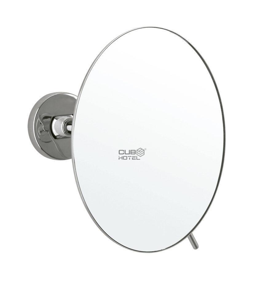 Espelho Aumento 5x WC Hotel Aço Inoxidável